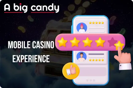 A Big Candy mobile casino with 5-star ratings